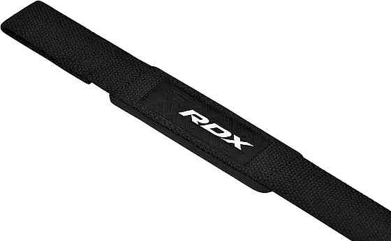 Лямки для тяги RDX S4 Gym Cotton Gel Straps Black Plus Каменское