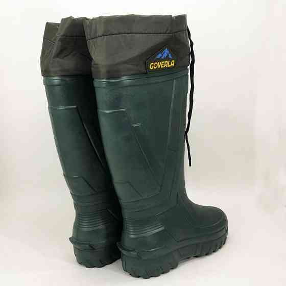 Теплые резиновые сапоги олива, Сапоги для рыбалки сапоги для охотников Резиновые специальные LE-82 Ивано-Франковск