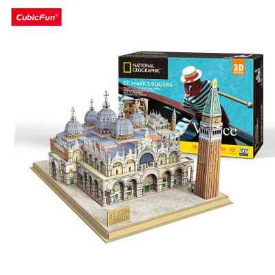 Пазл Cubic Fun Тривимірна головоломка-конструктор National Geographic Площа Святого Марка (DS0980h) Вінниця