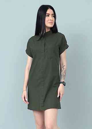 Жіноча лляна сукня літня "Avrora" оптом та по дропшипінгу | Норма 42-44, Хакі Київ