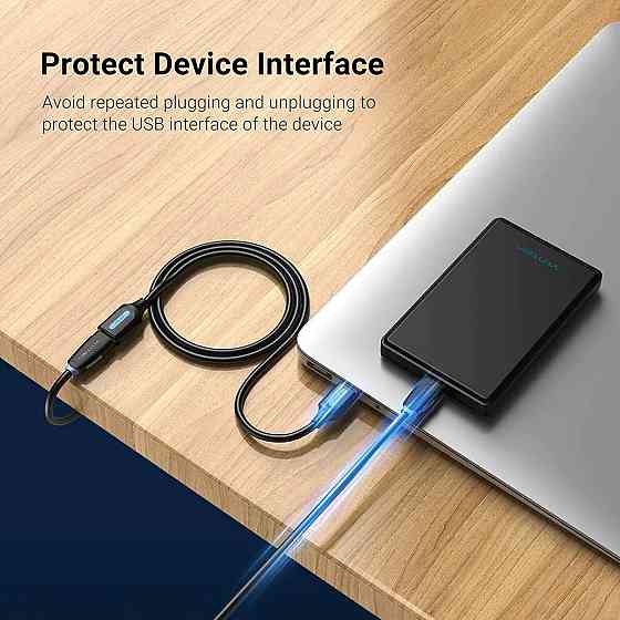 Кабель Vention USB 3.0 A Male to A Female Extension Cable 3M black PVC Type (CBHBI) Киев