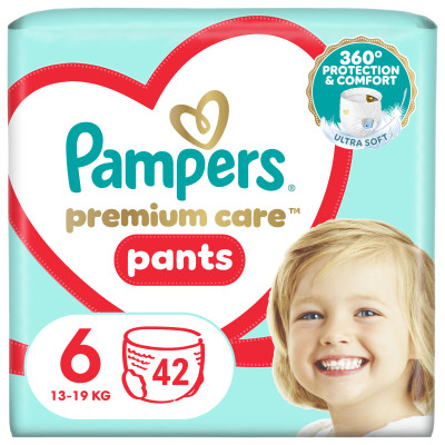 Подгузники Pampers Premium Care Pants Размер 6 (15+ кг) 42 шт (8001841325545) Винница - изображение 1
