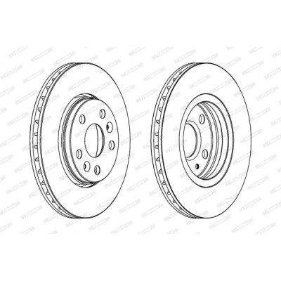 Гальмівний диск FERODO DDF1733 Вінниця - фото 1