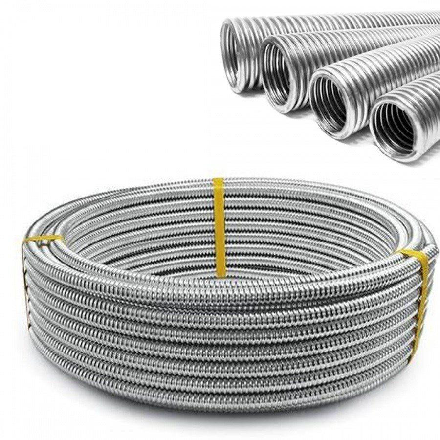 Гофротруба из нержавеющей стали 32мм жеская Lavita, гофрированная труба для выхлопных газов неотожженная Харьков - изображение 1