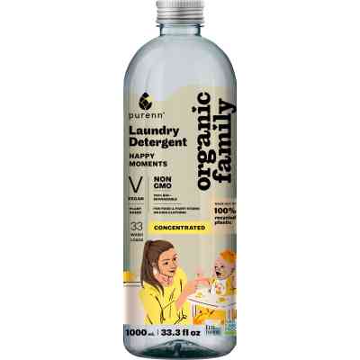 Гель для стирки Purenn Organic Family Happy Moments для детских вещей с Ромашкой 1 л (4751024880463) Винница