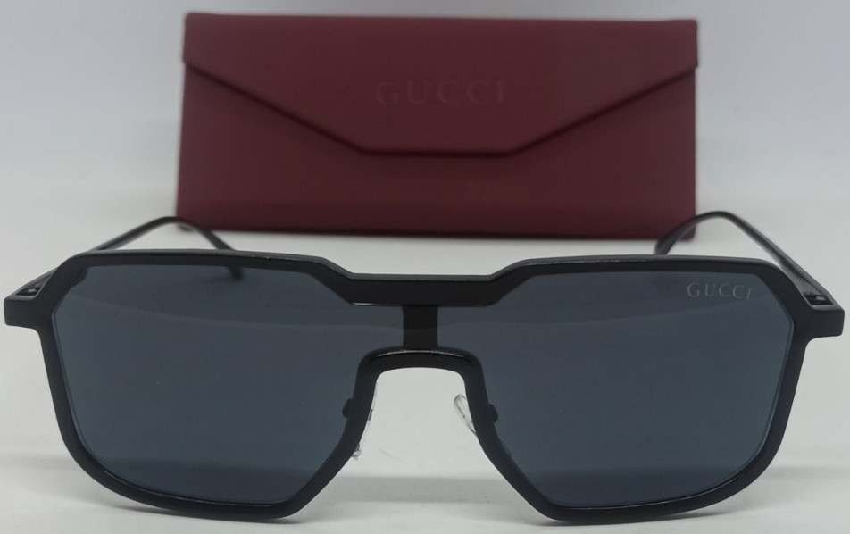 Брендові стильні чоловічі окуляри чорні в чорній метал оправі. Київ - фото 4