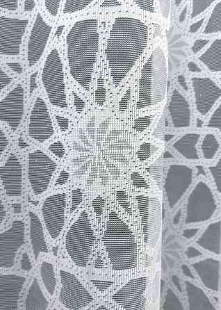 Тюль жаккард, цвет белый 1605т Киев