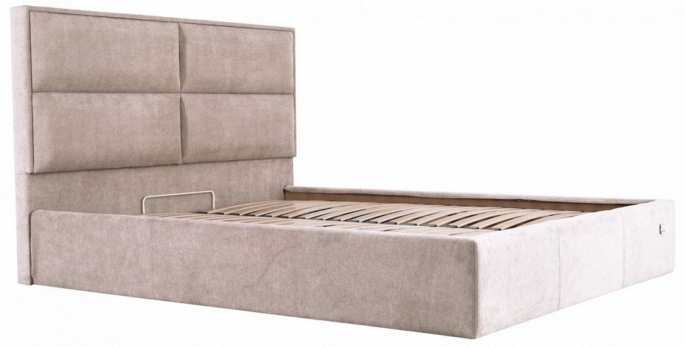 Кровать Двуспальная Sheffield Comfort 160 х 190 см Мисти Mocco С подъемным механизмом и нишей для белья Мокко Днепр - изображение 12