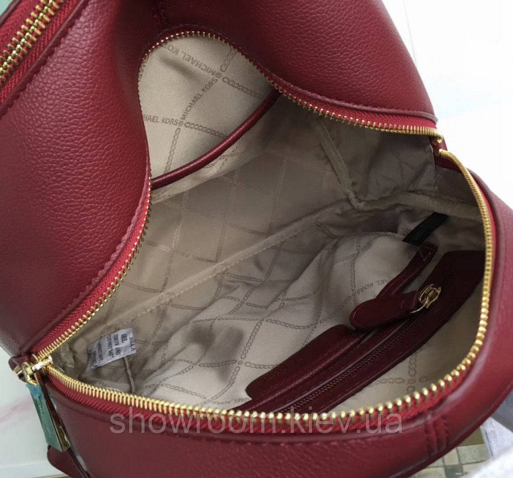Женский рюкзак Michael Kors Rhea Zip G Bordeaux Lux Киев - изображение 8