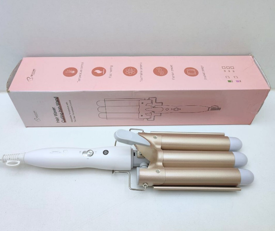 Потрійна плойка для волосся BESTOPE HE-19 Луцк - изображение 1