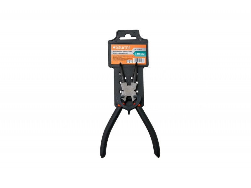 Щипцы для снятия колец 180 мм (Изогнутые на сжим) Sturm 10200203 (читать описание) Ровно - изображение 1