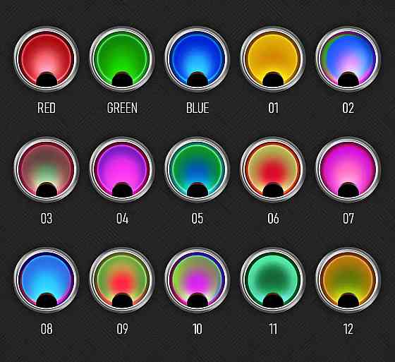 Проекційна нічна лампа Захід RESTEQ RGB — атмосферний настільний світильник з 3 кольорами та 12 відтінками, 27 см Київ