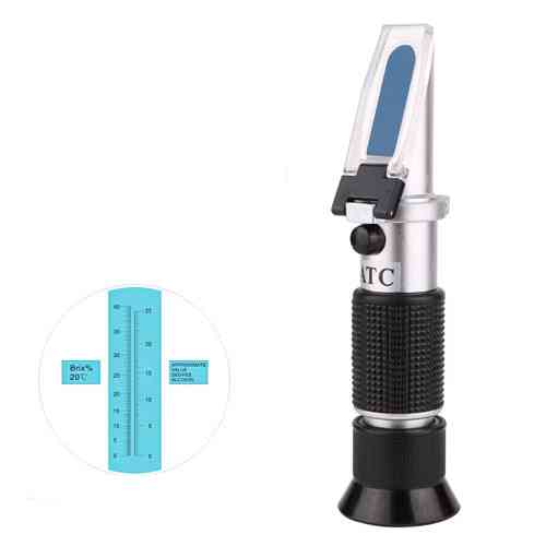 Рефрактометр RZ121/RHW-25DATC для виноробства: Brix 0–32%, алкоголь 0–25% vol, ATC Київ