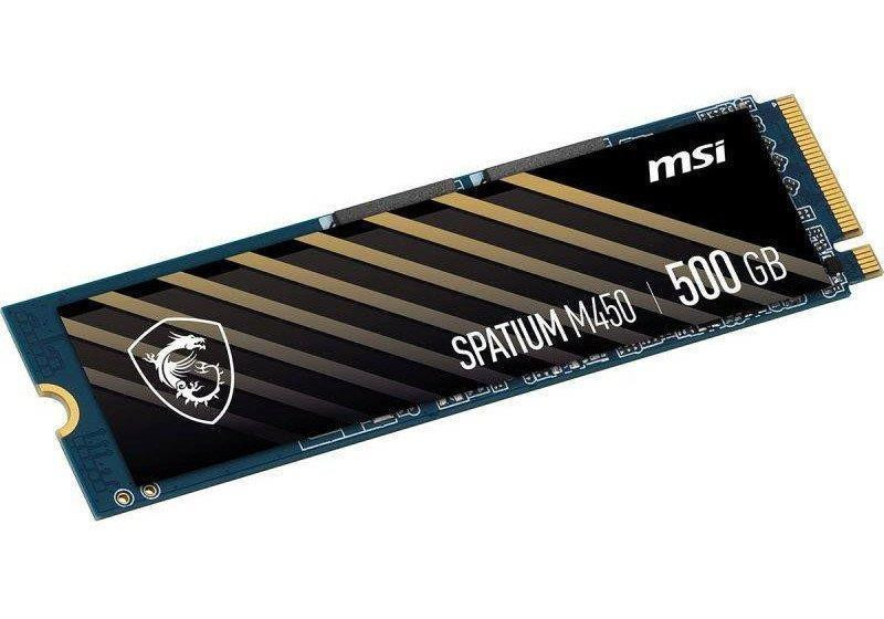 Накопичувач SSD  500GB MSI Spatium M450 V1 M.2 2280 PCIe 4.0 x4 NVMe 3D NAND TLC (S78-440K380-P83) ( 19683 ) Харьков - изображение 2