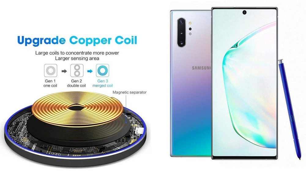 Бездротовий зарядний пристрій Copper до 30W для Motorola Edge 70, USB-C, LED Київ - фото 2