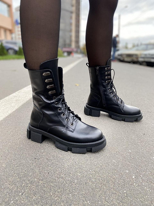 SOTHBY'S Черевики жіночі Sothby's чорні шкіра натуральна 36р. (4213) Коломыя - изображение 8