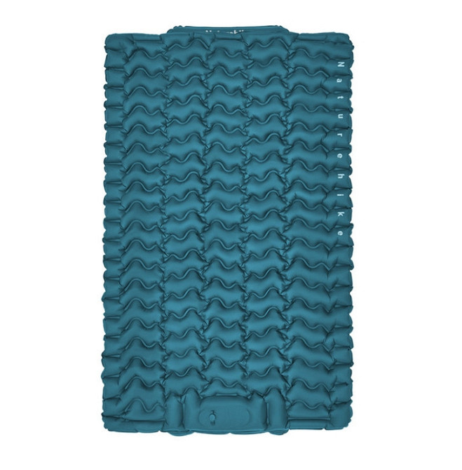 Матрац двомісний Naturehike CNK2550WS019 (65 мм) з вбудованою помпою Синій Вінниця - фото 1