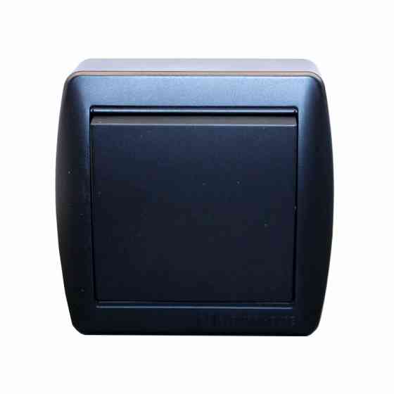 Выключатель одноклавишный, Acura графит Днепр