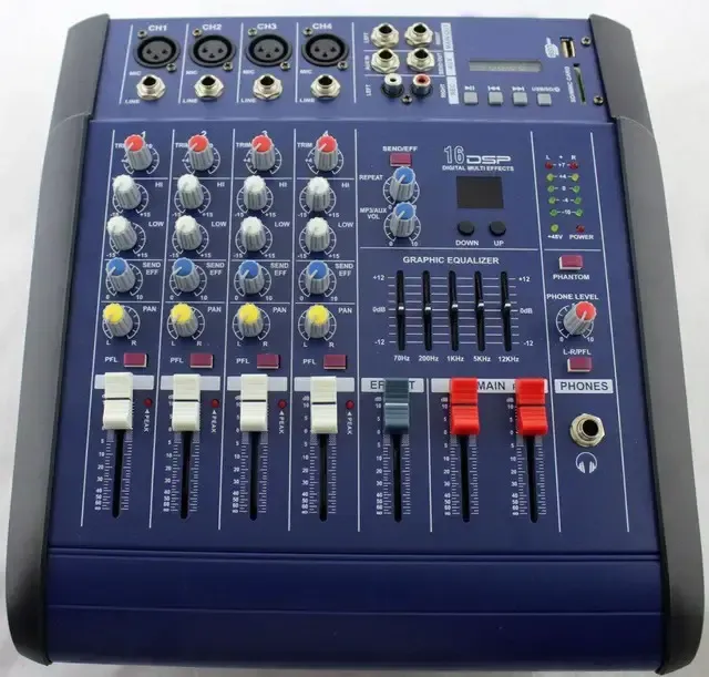 Звуковой микшерный пульт MX 4200D-2A аудиокшер звуковой микшерный пульт 4-канальный усилитель Коломия - фото 1