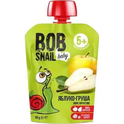 Дитяче пюре Bob Snail Равлик Боб Pouch Яблуко-Груша, 90 г (4820219343011) Вінниця