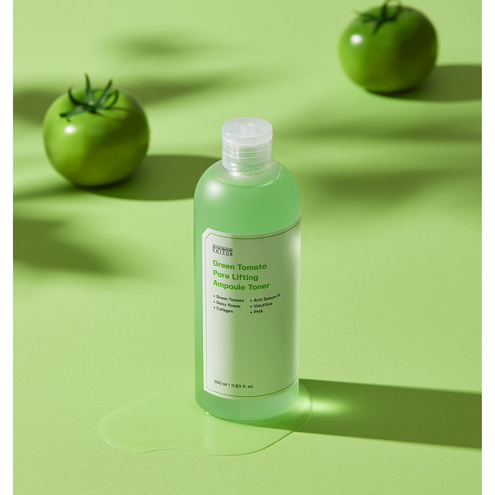 Тонер для сужения пор Green Tomato Pore Lifting Ampoule Toner Sungboon Editor 350 мл Киев - изображение 5