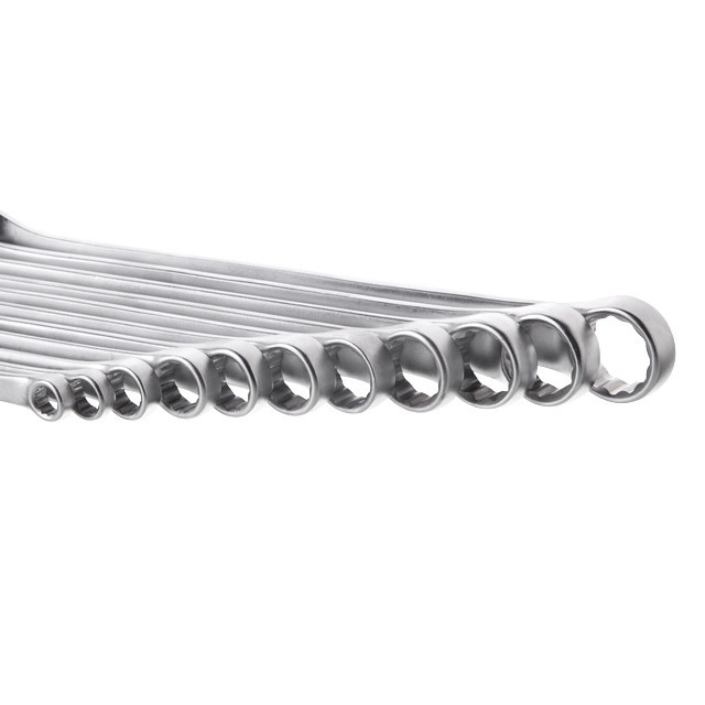 Набор ключей комбинированных, 11 шт, 7-19 мм, Cr-V INTERTOOL HT-1250 Киев - изображение 4