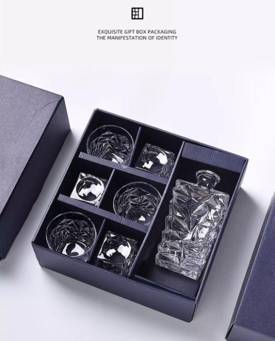 НАБОР Декантер і 6 келихів Crystal Ice Glacier, Штоф, Графін для міцних напоїв КРИСТАЛ ПОДАНУНКОВИЙ Кременчук - фото 2