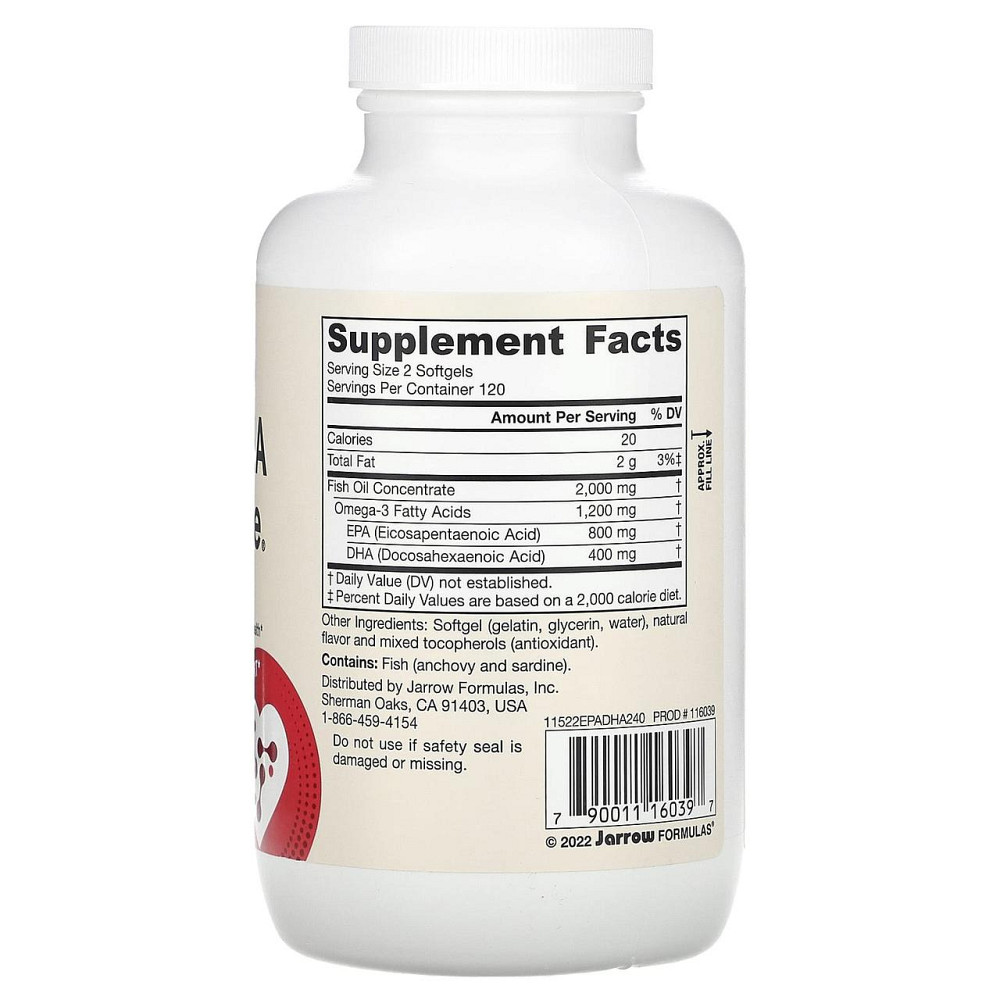 Риб'ячий жир Jarrow Formulas EPA-DHA Balance 240 капс Київ - фото 4