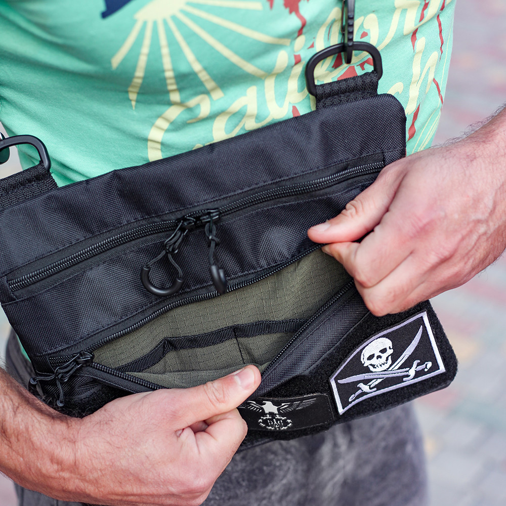 Тактическая сумка на грудь, Сумка через плечо военная маскировка мужская брезентовая military GC-66 Львов - изображение 9