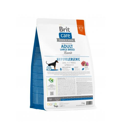 Корм сухой Brit Care Dog Hypoallergenic Adult Large Breed для взрослых собак больших пород с ягненком 3 кг Киев - изображение 3