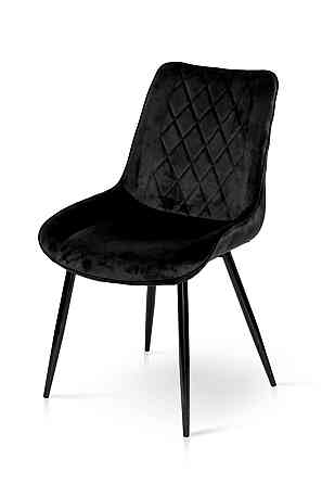 Стілець КОРФУ, велюр чорний Київ