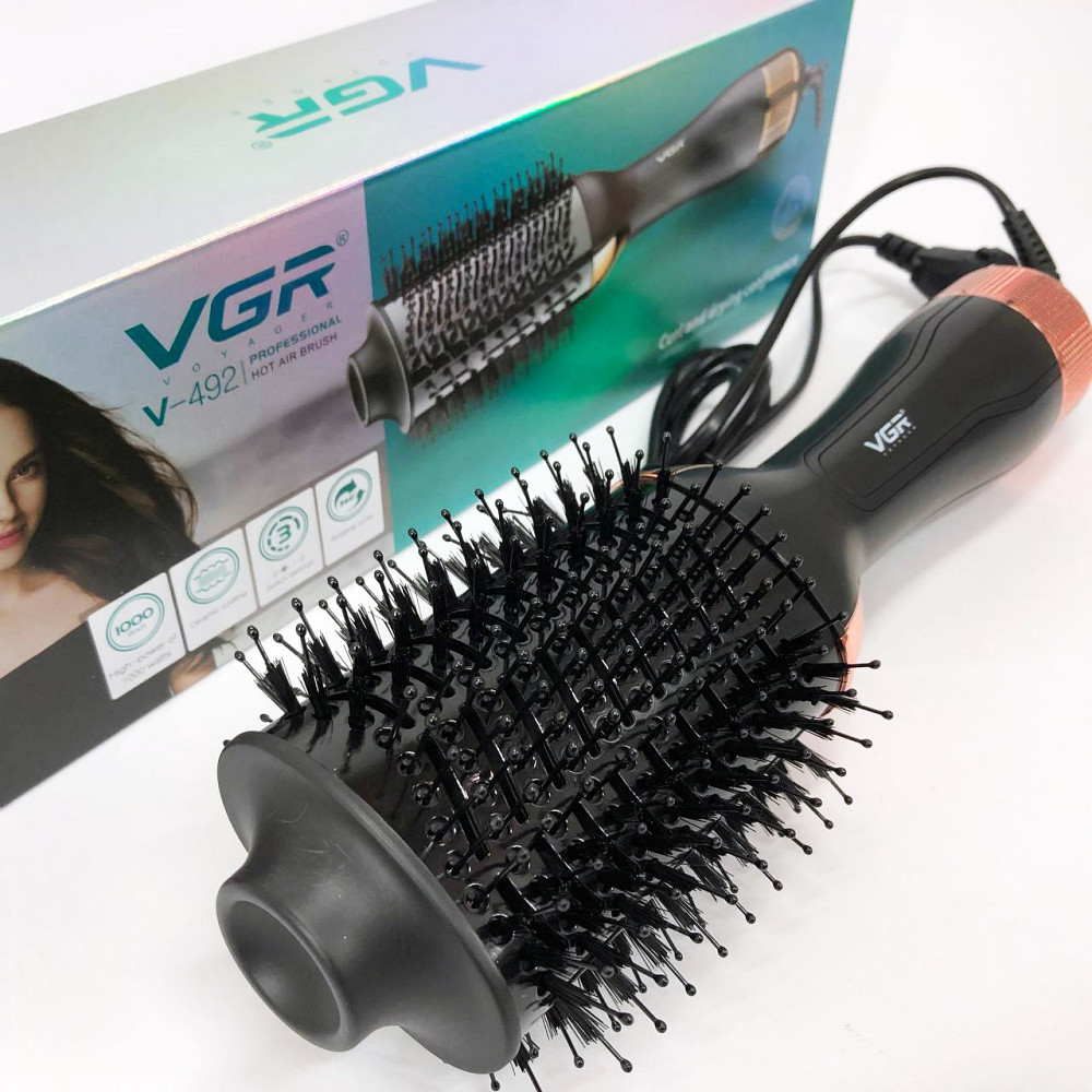 Професійний фен оригінал, Фен-щітка для об'єму волосся, Фен-стайлер для кучерявого волосся CY-59 Львів - фото 3