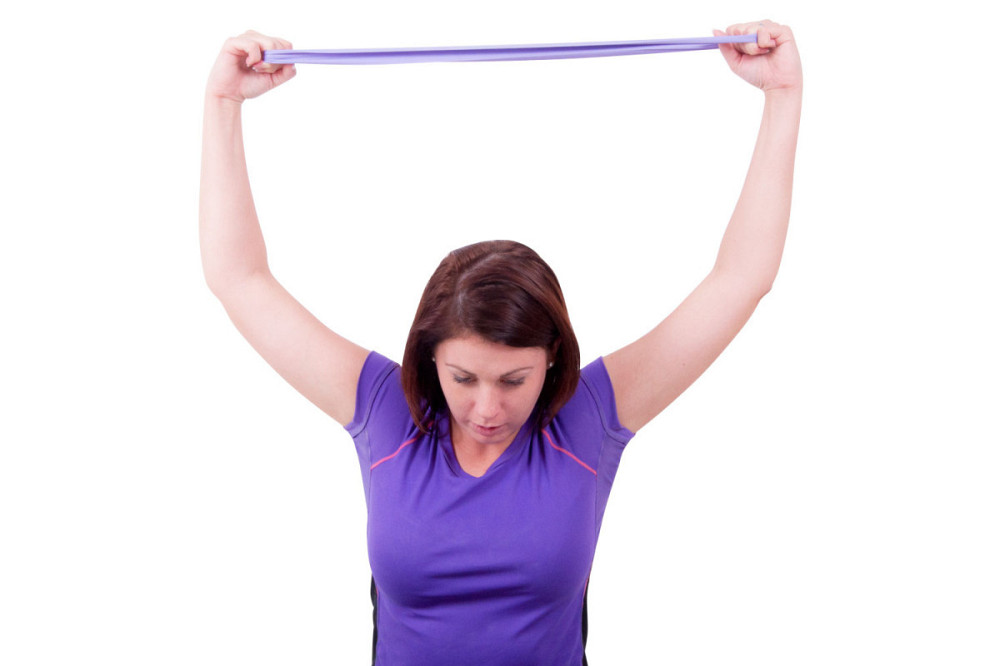 Лента эспандер для упражнений Hangy inSPORTline Light 70 см фиолетовая Киев - изображение 4