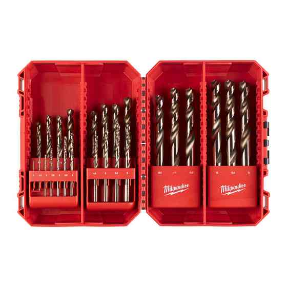 Набір свердел по металу кобальтових HSS-Co MILWAUKEE Set CB, DIN338, (діаметри 1/1.5/2/2.5/3/ 3.5/4/4.5/5/5.5/6/6.5/ 7/7.5/8/8.5 Одеса