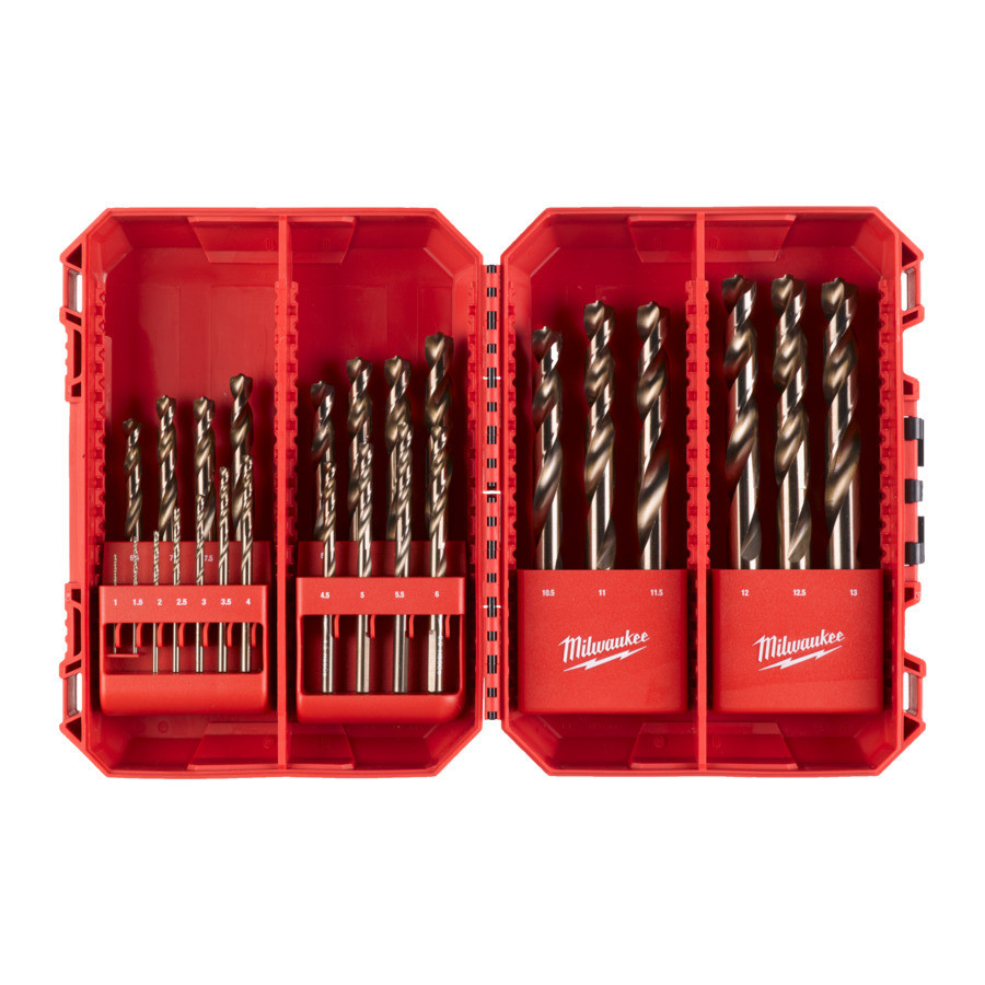 Набір свердел по металу кобальтових HSS-Co MILWAUKEE Set CB, DIN338, (діаметри 1/1.5/2/2.5/3/ 3.5/4/4.5/5/5.5/6/6.5/ 7/7.5/8/8.5 Одеса - фото 1