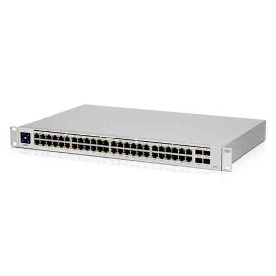 Комутатор Ubiquiti UniFi USW-48 (48xGE, 4xSFP, 1.3" touch LCM, L2) ( 4000 г ) Харків
