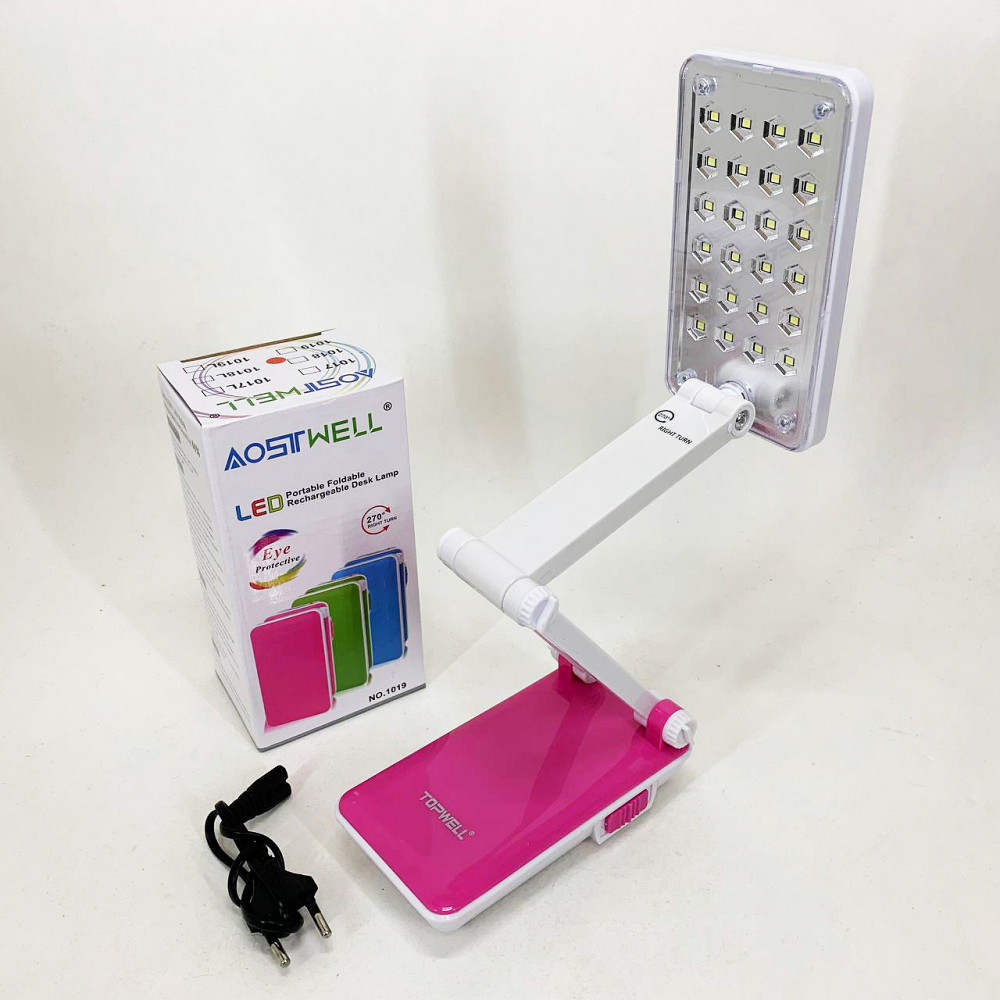 Настольная лампа Topwell 1019 Голубая аккумуляторная светодиодная регуляция уровня наклона. Цвет: красный WV-57 Львов - изображение 5