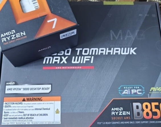 MSI B850 Tomahawk max wifi + Ryzen 7800x3d оф Укр. Гарантія 2+ роки. Харків - фото 4