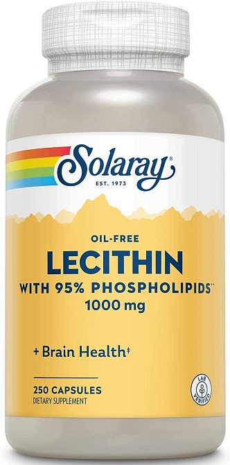 Лецитин із сої Solaray Lecithin 500 мг 250 капс Київ - фото 1