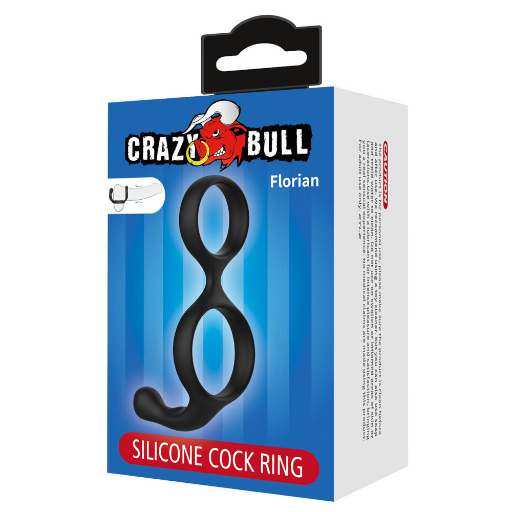 Эрекционное кольцо Crazy Bull - Florian Silicone Cock Ring, BI-210232 Sex Aura Киев - изображение 7