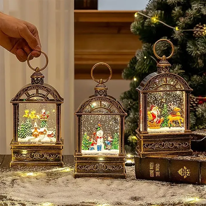 Ночник новогодний музыкальный "Снеговик и ёлка" Коломия - фото 7