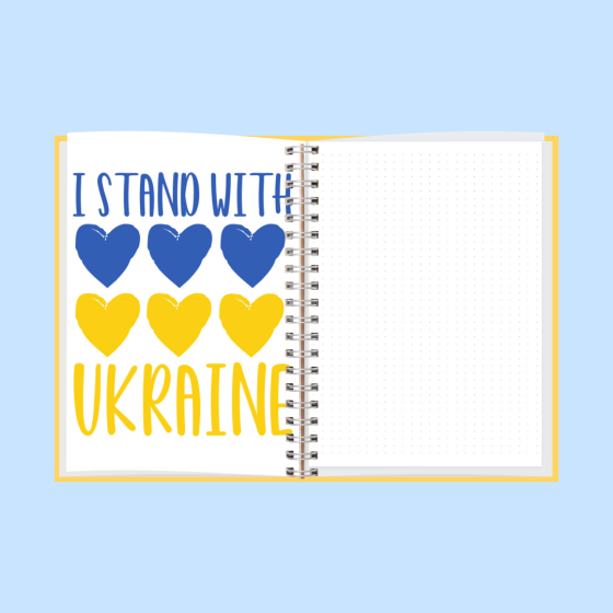 Блокнот жіночий "Доброго вечора, ми з України" патріотичний А5 Дніпро