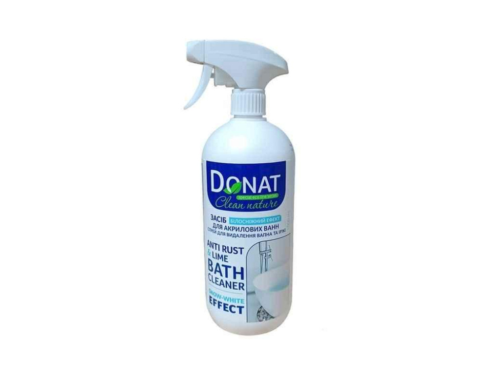 Средство для мытья акриловых ванн 1л триггер Clean Nature ТМ DONAT Киев - изображение 1