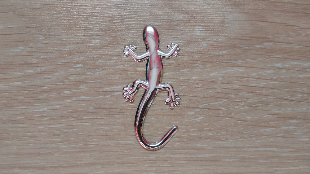 Наклейка Ящерица Пластиковая Серебро на авто Киев - изображение 8