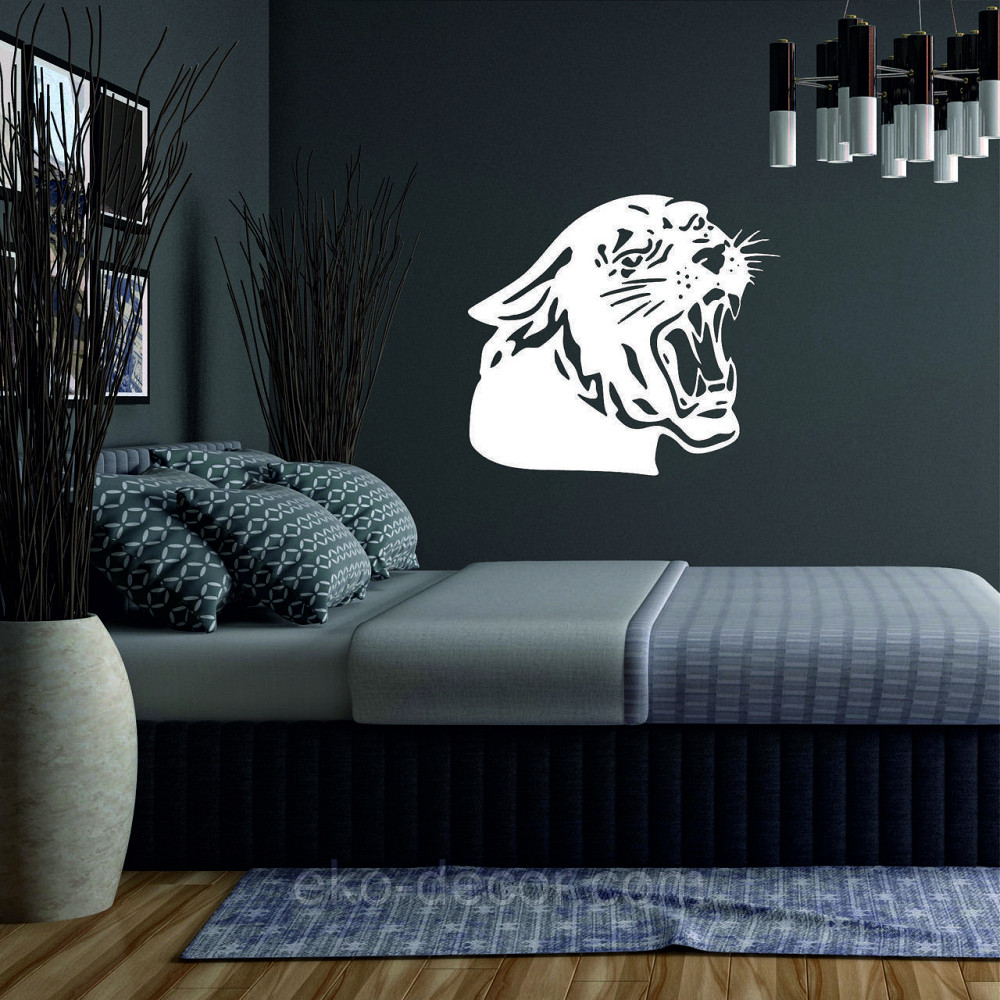 Декоративне настінне Панно «Пантера», Декор на стіну 50*44 см, Білий Київ - фото 1