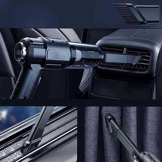 Автомобильный пылесос аккумуляторный + 5 насадок, 1 АКБ, Dust collector / Мини пылесос / Пылесос для машины Киев