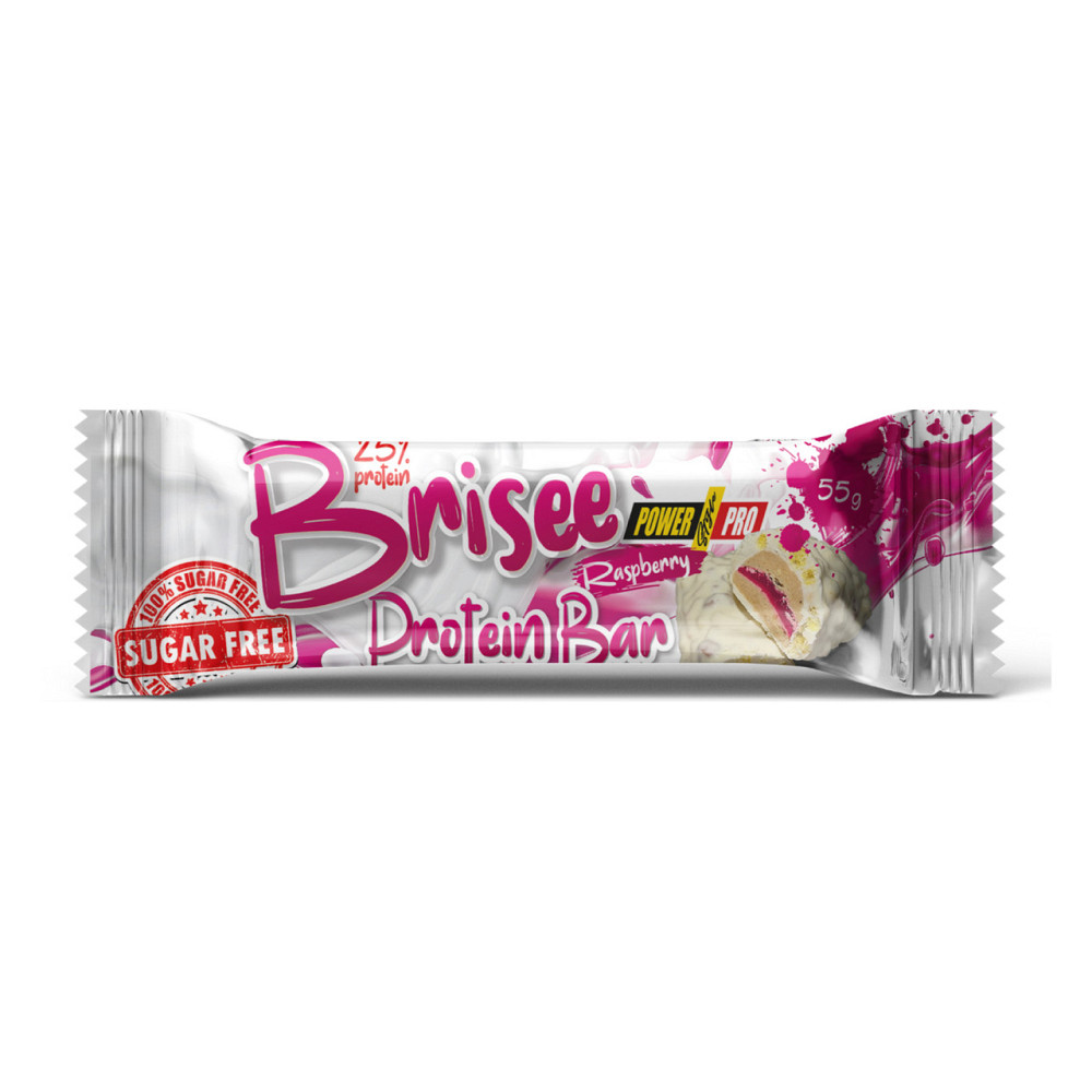 Протеїновий батончик Power Pro Brisee 25% 20х55g малина Київ - фото 1