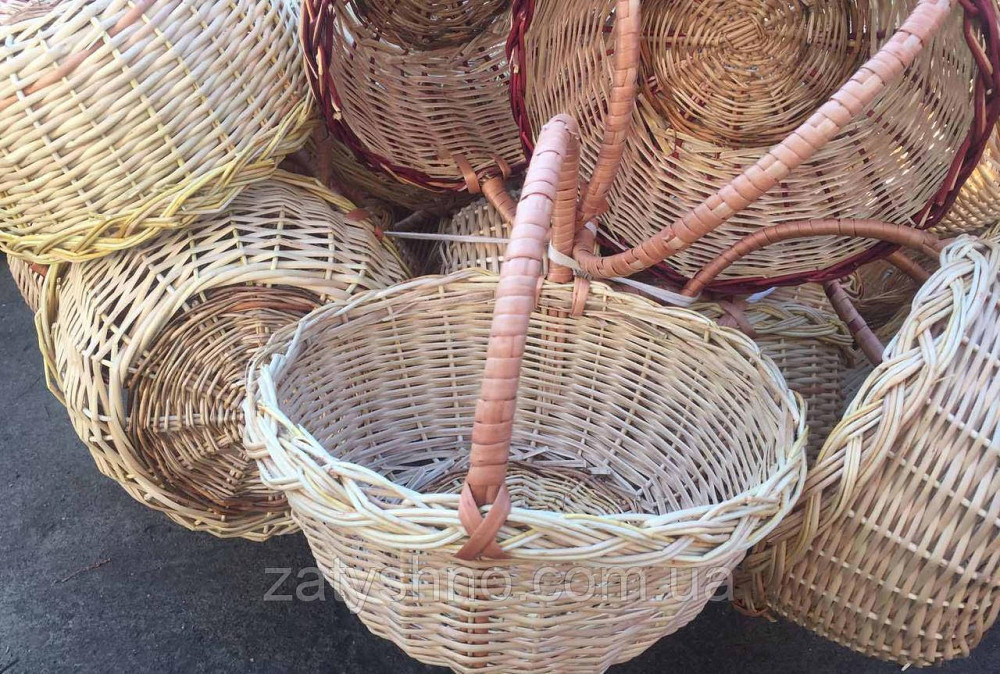 Кошик плетений маленький | кошик плетений дитячий | кошик із лози великодня Київ - фото 2