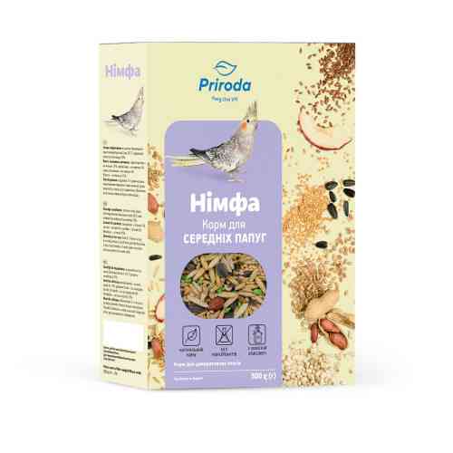 Корм Природа Німфа для середніх птахів 500 г Київ