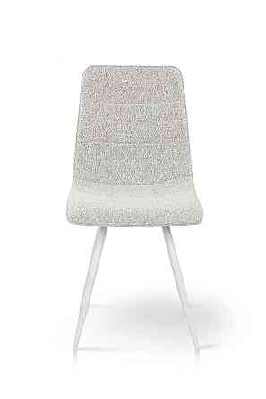 Стілець ФРЕШ (круглий) білий/букле бежева Киев